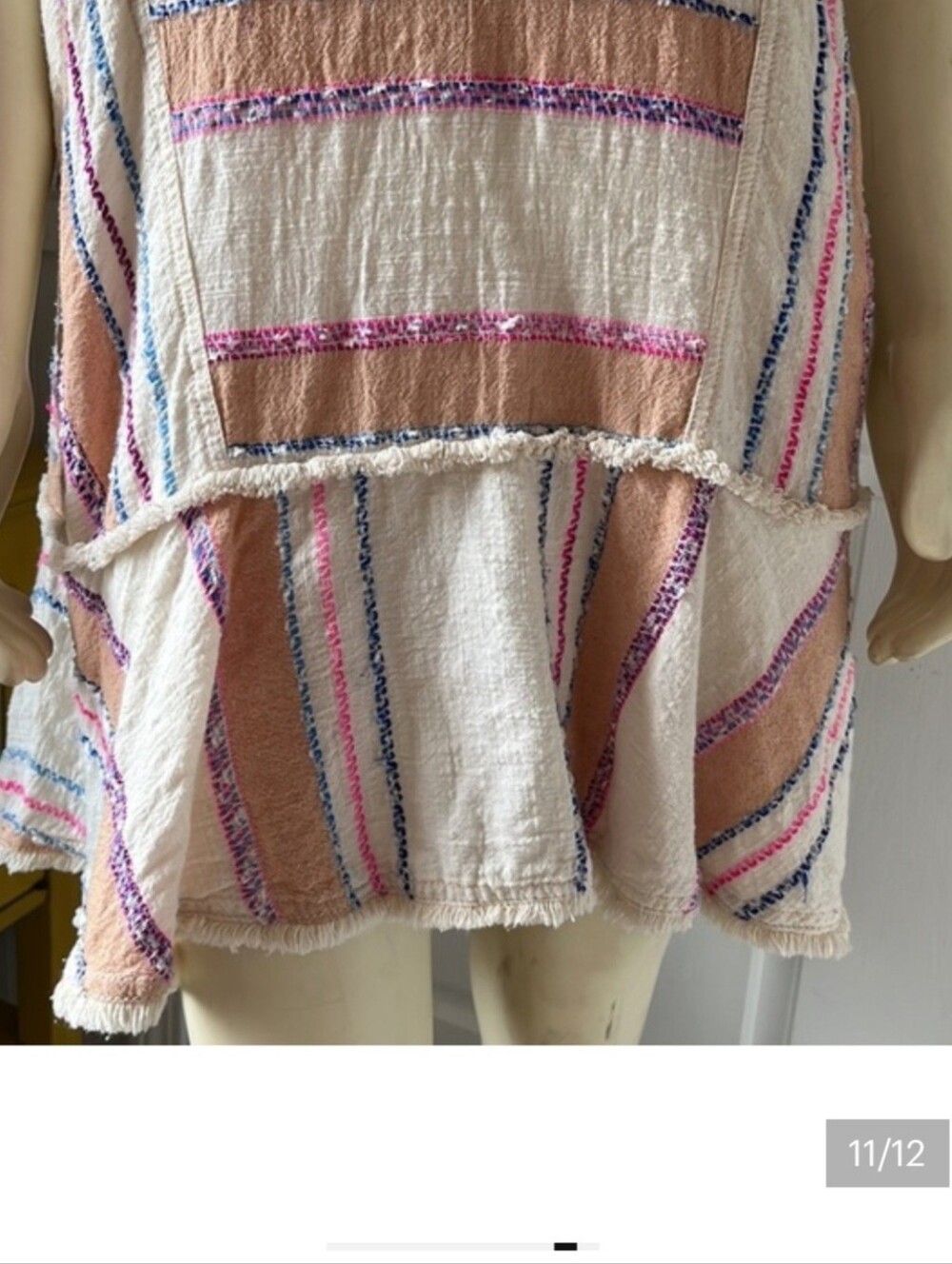 Anthropologie Holding Horses Elira Striped Dress Bohemian Women's Medium M EUC - Picture 13 of 16
